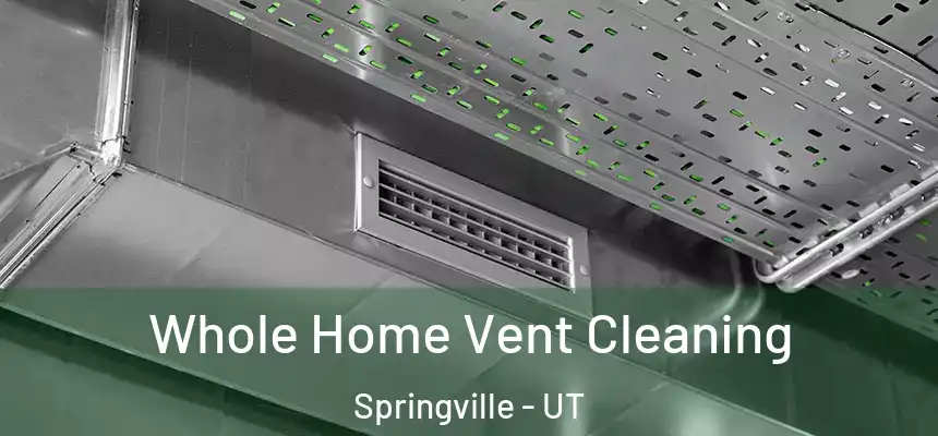  Whole Home Vent Cleaning Springville - UT